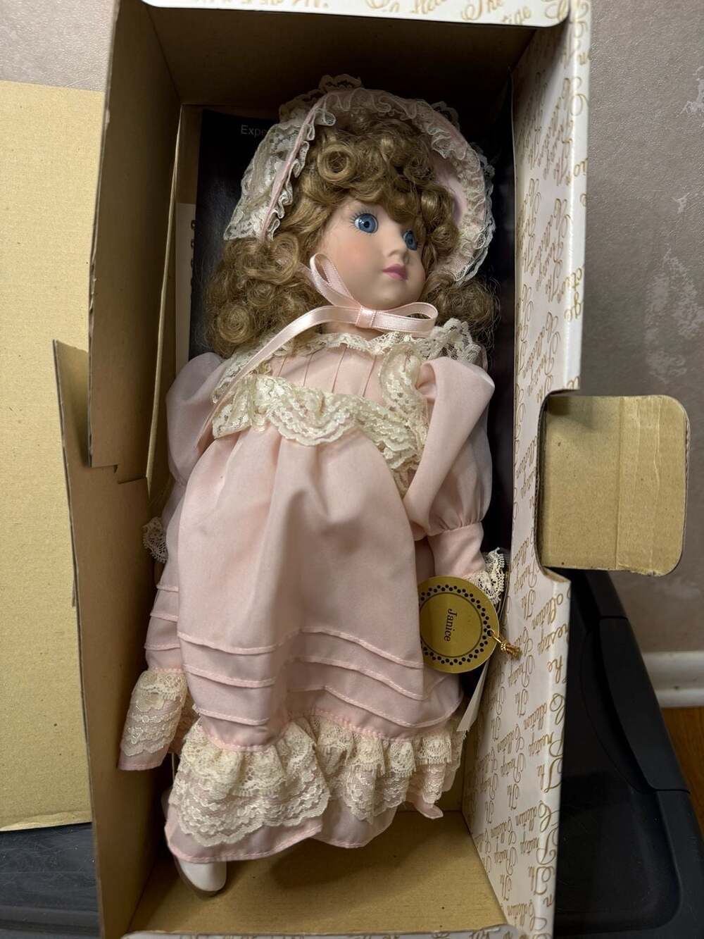 The Prestige Collection Janice Bisque Porcelain Doll #231 with COA and Box